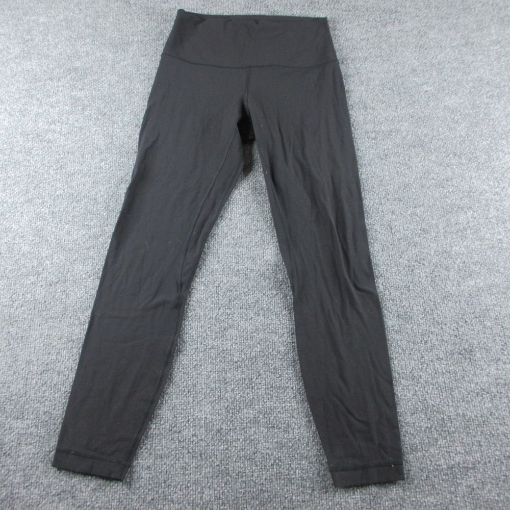 Lululemon Leggings Womens 6 Black‎ High Rise Ankle Yoga Pants Workout Gym